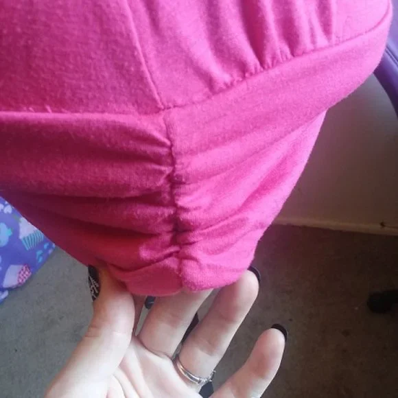 hot pink cut out long shirt - Picture 4 of 5